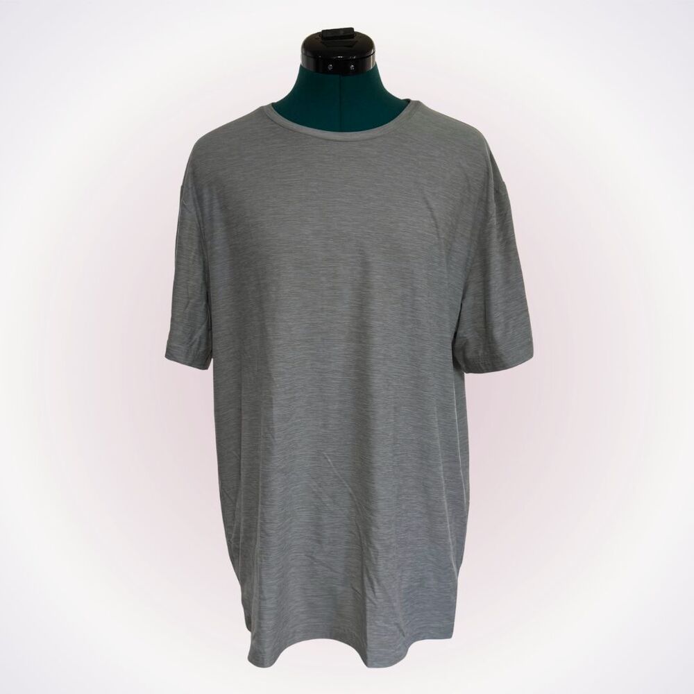 FLX Heather Gray Performance Tee | Sz L